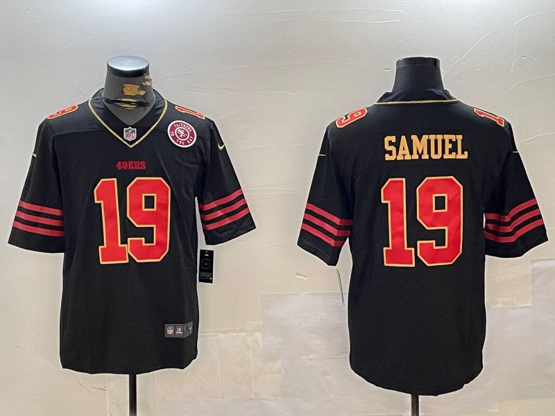 Men San Francisco 49ers #19 Samuel Black Gold 2024 Nike Limited NFL Jersey style 12303->san francisco 49ers->NFL Jersey